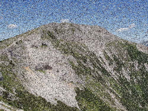 Salz- und Pfefferrauschen (sehr hohe Intensität)