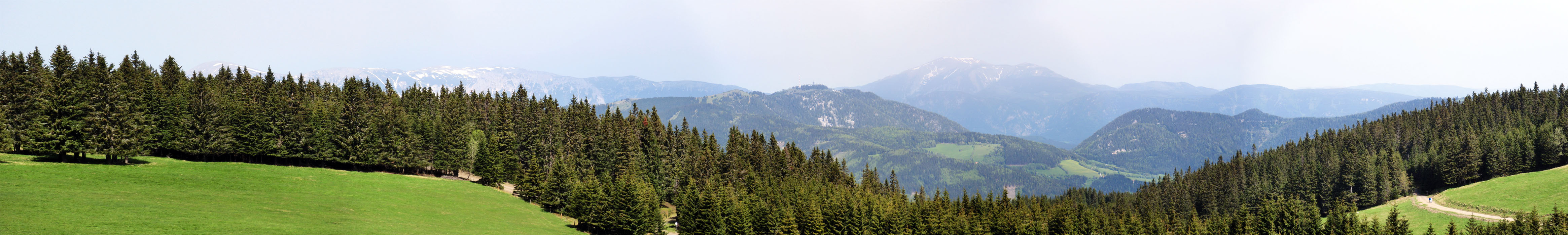 Abbildung 3: Panoramaaussicht von der Kranichberger Schwaig