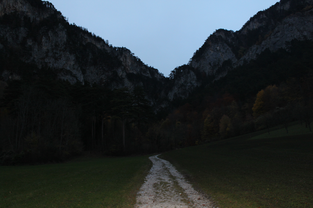 Ein Blick zurück zur Eng oberhalb vom Thalhof